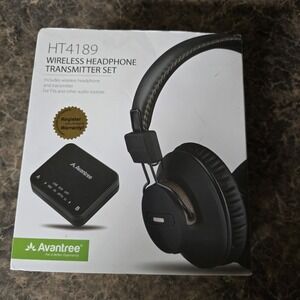 Avantree Bluetooth Wireless Headphones TV Transmitter HT4189 With Manual